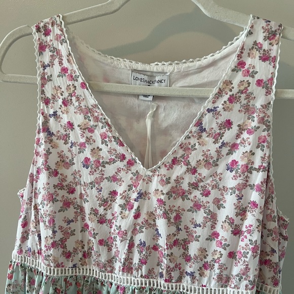 XS NWT LoveShackFancy for Target Pink Multi-Floral Dress - Picture 4 of 6
